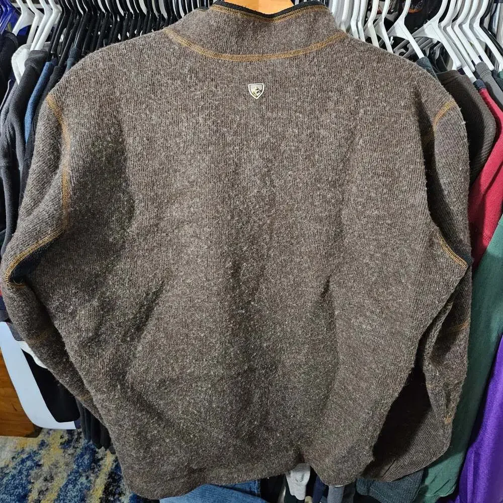 Kuhl Thor 1/4 Zip Pullover Size XL Brown ThermoKore Fleece